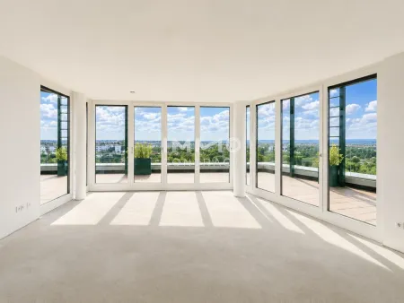 Exklusives Penthouse mit 90m2 Panoramaterrasse: Provisionsfrei: Wohnung + Büro mit luxuriöser Ausstattung