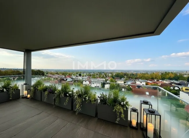 Absolute Privatsphäre ohne Gegenüber! Provisionsfreier Fernblick in hochwertigem Neubau - Titelbild