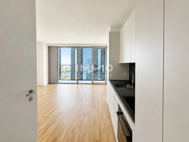 Urbanes Studio mit Kahlenbergblick & 10qm Loggia: DC2 Tower - Bild