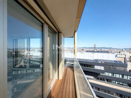 Ganz oben mit Traumblick über Wien - Penthouse mit außergewöhnlicher Architektur: Provisionsfrei direkt beim Hauptbahnhof