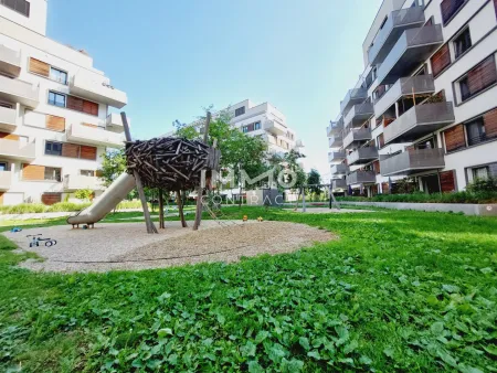 Fitness, Sauna, Garten & Gemeinschaftsraum im Haus/ Moderne 2-Zimmer-Wohnung mit Balkon nahe U2 Aspernstraße