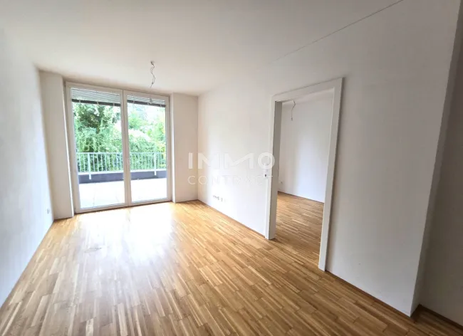 Geförderte 2 Zimmer Wohnung mit großer Terrasse und Eigengarten - Eggenberg/Baiernstraße 59 Top 03 - Bild