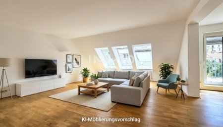 KI-möbliertes Wohnzimmer