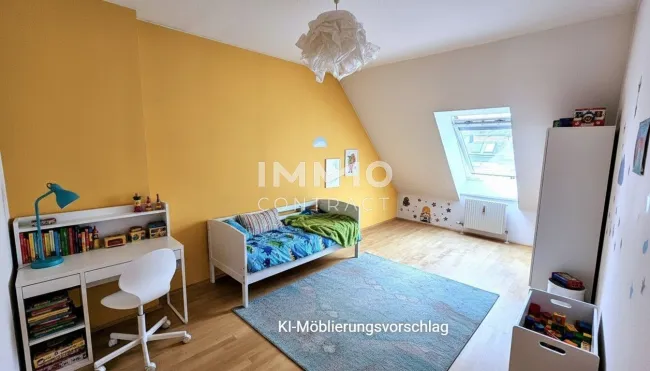 Zimmer KI-möbliert