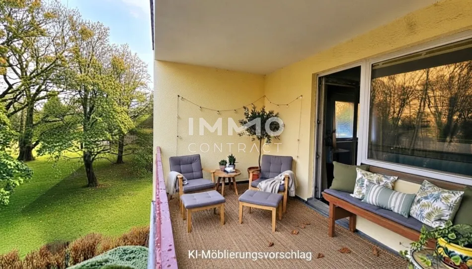 Neuer Preis!! Große, zentrale, charmante 3-Zimmer-Wohnung mit Parkblick in Bad Vöslau - Titelbild