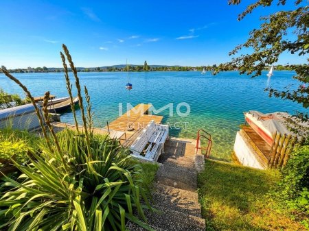 BADEHAUS mit PRIVATSTEG_Superädifikat am Neufelder See I > Uferparzelle < NEUE PREISGESTALTUNG!