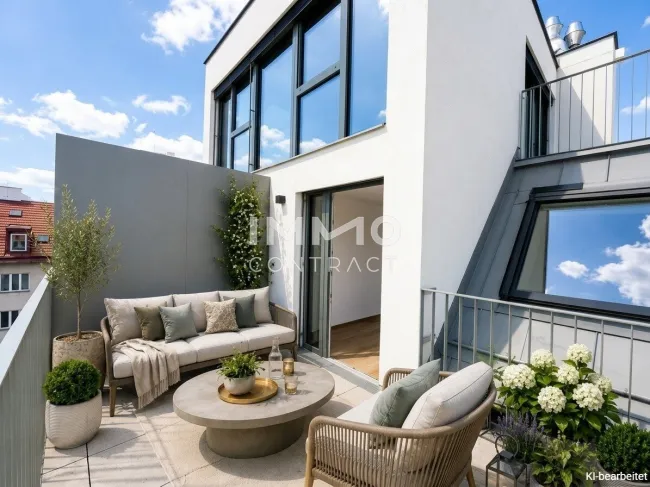 Attraktive Anlageimmobilie in Toplage: 3-Zimmer-Dachgeschoßwohnung mit Terrasse & Weitblick - Titelbild