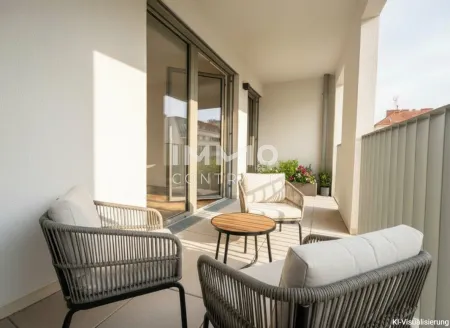 Top angebundene Anlegerwohnung im Erstbezug – 3 Zimmer mit Loggia