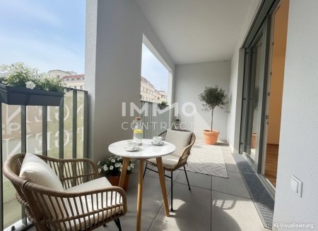 Attraktive Kapitalanlage: Helle 3-Zimmer-Wohnung mit Loggia im Erstbezug