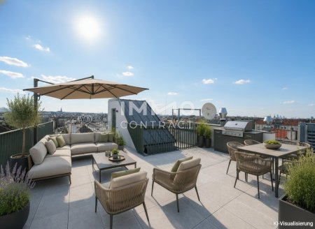 Exklusive Dachgeschoßresidenz mit 75 m² Freiflächen über den Dächern Wiens
