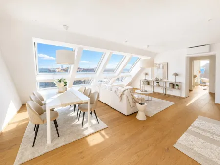 Exklusive Dachgeschoßresidenz mit 75 m² Freiflächen über den Dächern Wiens