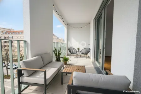 Top-Lage & Erstbezug: Elegante 3-Zimmer-Wohnung mit großzügiger Loggia