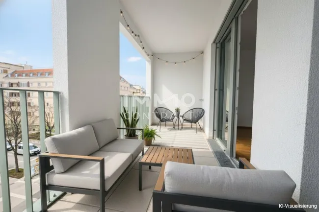 Top-Lage & Erstbezug: Elegante 3-Zimmer-Wohnung mit großzügiger Loggia - Titelbild