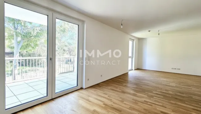Provisionsfrei! Moderne 3-Zimmer-Wohnung mit 12m2 Balkon in Ruhelage und Blick ins Grüne - Bild