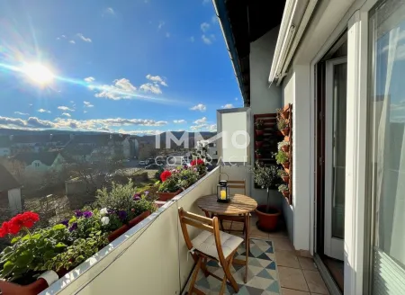 70qm-2ZI-Balkonwohnung mit Südblick, Garage und Stellplatz
