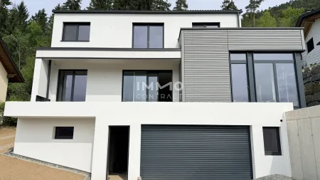 Modernes Griffner-Architektenhaus mit Burgblick