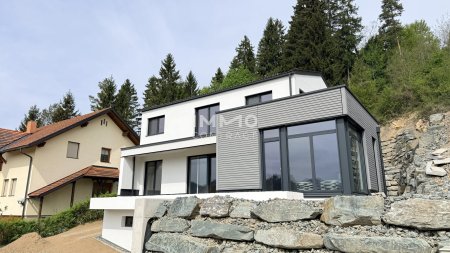 Modernes Griffner-Architektenhaus mit Burgblick