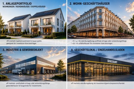 OFF-MARKET I Immobilieninvestments | Bestands- oder Bauprojekte | Zukunftsorientierte Lagen in einigen Bundesländer