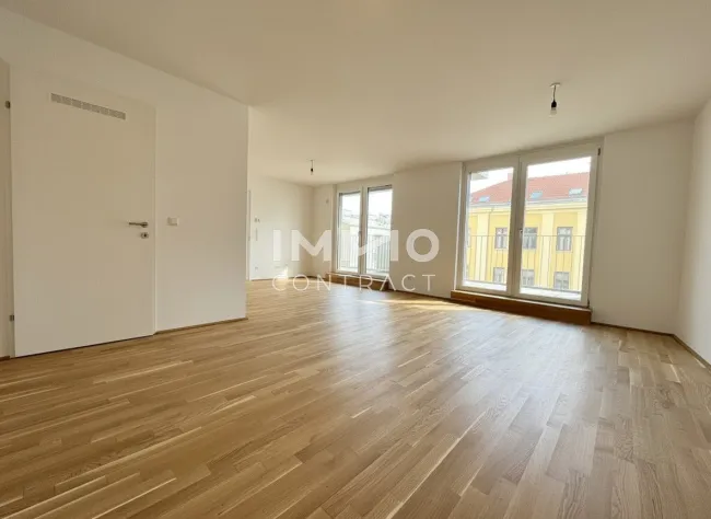 Perfekt geschnittene 3-Zimmer-Wohnung mit zwei Freiflächen – Erstbezug BEIM DONAUUFER - Bild