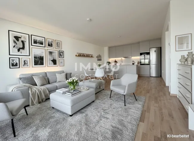 KREMSER WOHNKONZEPT - TOP80 Exklusives 4ZI-PENTHOUSE, Panorama-W-Terrasse und O-Balkon € 513.249,88 + 2 TG > Gesamtkaufpreis € 548.411,62 - klimaaktiv! - Bild