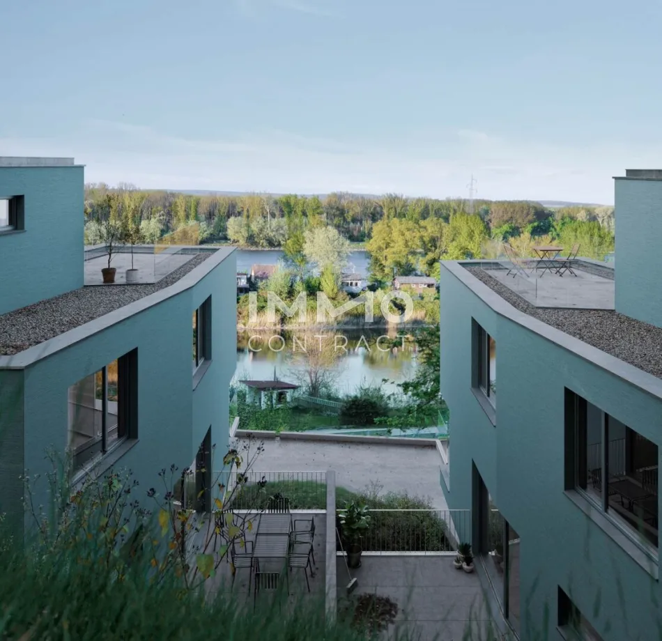 Wohnen am Rand der Stadt – moderne Neubau-Doppelhaushälfte in naturnaher Umgebung - Titelbild