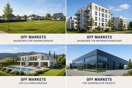 OFF MARKETS I Immobilieninvestments | Bestands- oder Bauprojekte | Zukunftsorientierte Lagen |