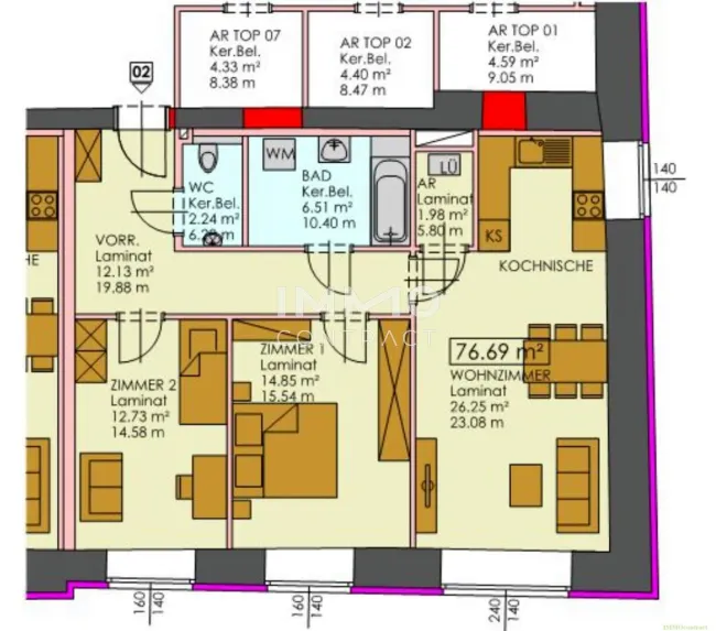 Förderbare / 77m² Wohnung in zentraler Lage von Neumarkt - Bild