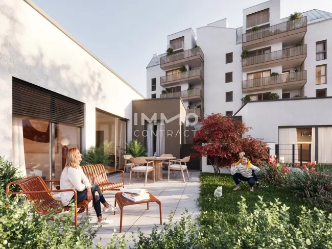 Traum Haus im Innenhof - Moderne 3-Zimmer-Wohnung mit Garten im ERSTBEZUG - Titelbild