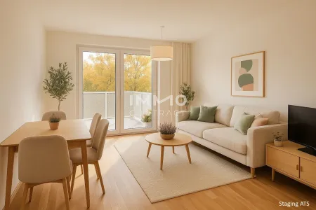 Wohnzimmer  4 Zimmer Staging ATS