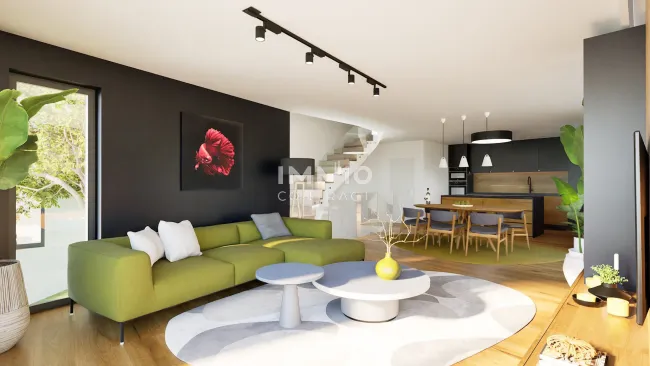 Innenvisualisierung 02 Wohnzimmer