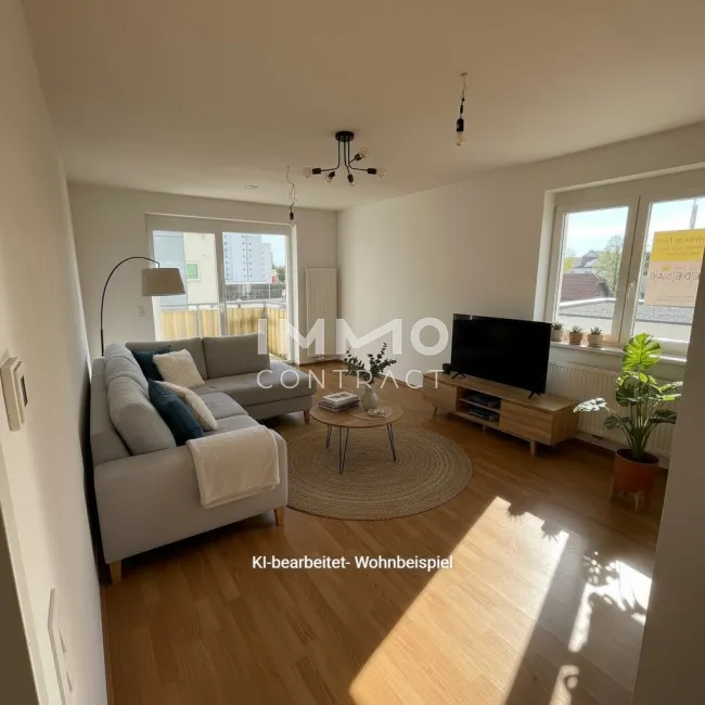 Helle 3-Zi-Wohnung in Pöchlarn mit Balkon & 2 Garagen – 80m², förderbar, 1.016€ Miete - Titelbild