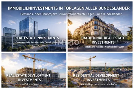 OFF-MARKET I Immobilieninvestments | Bestands- oder Bauprojekte | Zukunftsorientierte Lagen in einigen Bundesländern
