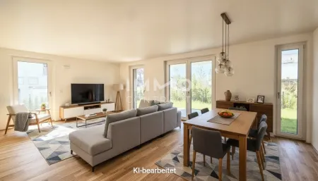 Provisionsfreier Gartentraum in idyllischer Anlage - Exklusive, familienfreundliche 4-Zimmer-Wohnung