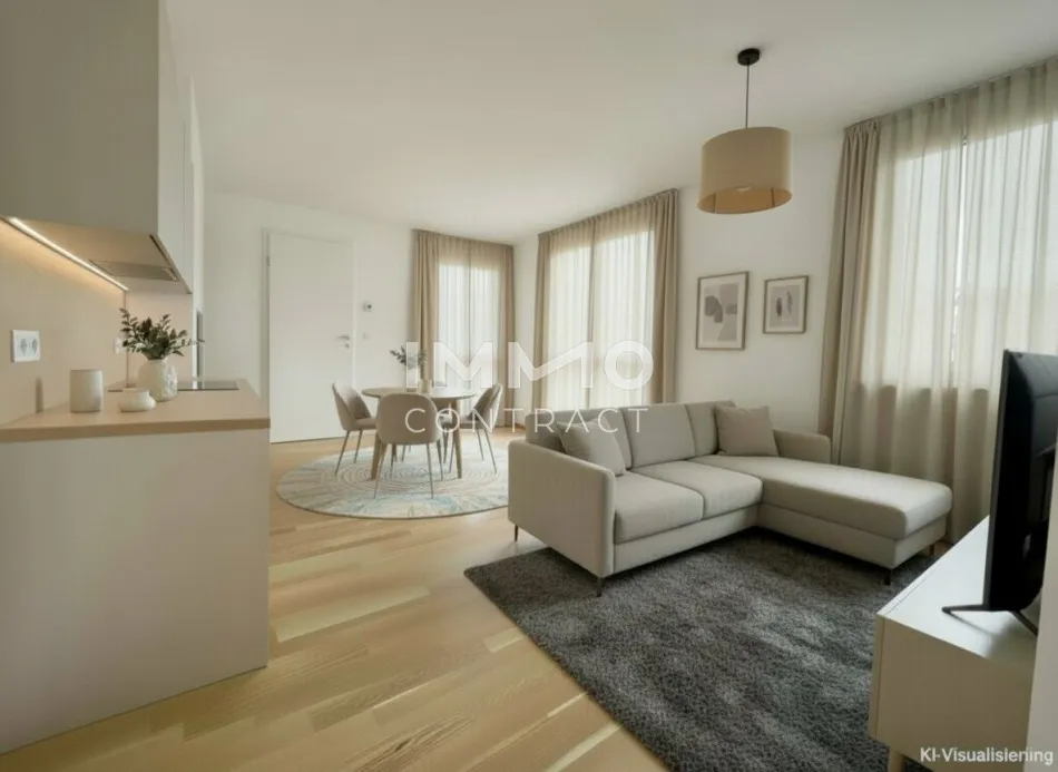 Hofseitige 2-Zimmer-Balkonwohnung in begehrter Lage – Erstbezug BEIM DONAUUFER - Bild