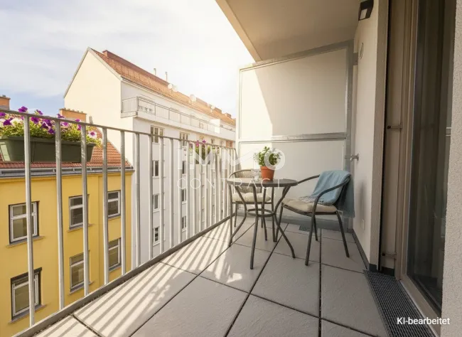 BEIM DONAUUFER: Gemütliche 2‑Zimmer-Wohnung mit Erstbezug im 4. OG - Titelbild
