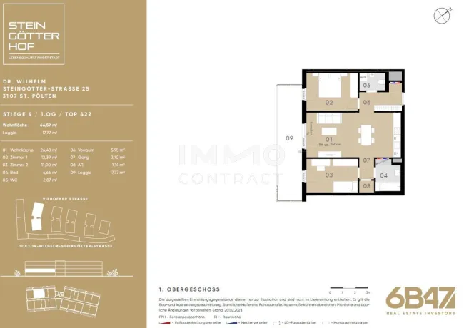3 Zimmer und 18m² Loggia!!! - Bild