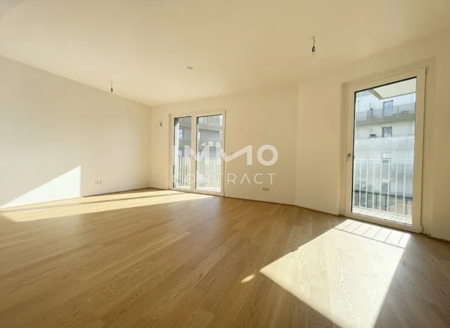 Westseitige 2-Zimmer-Balkonwohnung - preiswerter & provisionsfreier Erstbezug - Titelbild