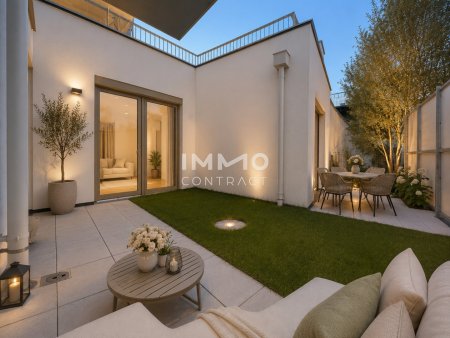 Großzügige Gartenwohnung mit sonniger Terrasse & zwei Bädern – Erstbezug BEIM DONAUUFER