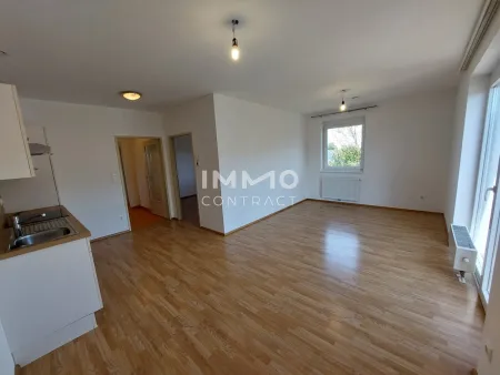 Barrierefreie 2-Zimmer-Wohnung mit großem Balkon in zentraler Lage von Kilb mit Lift und förderbar