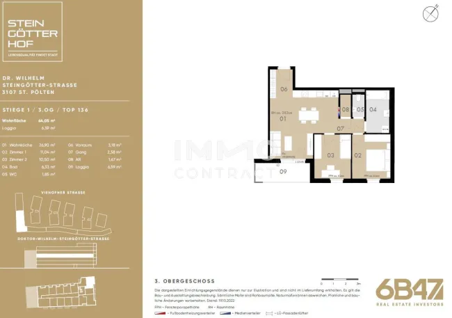 3-Zimmer Neubau in urbaner Lage - Bild