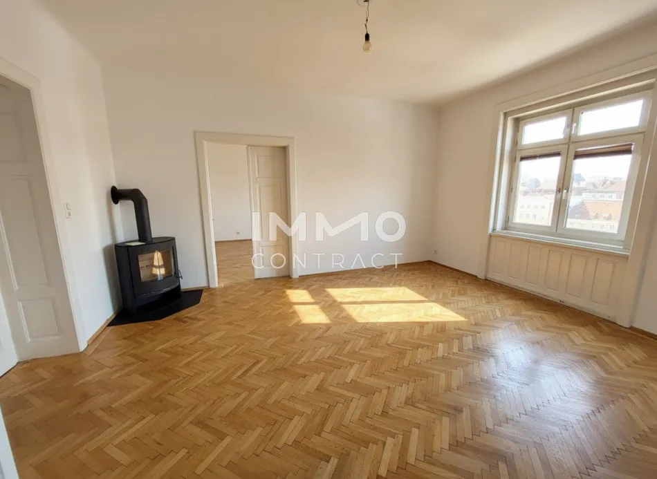 126,80 m² Altbauwohnung mit Blick auf die Altstadt von Steyr - Titelbild