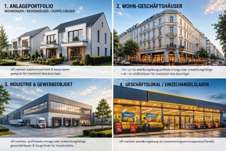 OFF-MARKET I Immobilieninvestments | Bestands- oder Bauprojekte | Zukunftsorientierte Lagen in einigen Bundesländern