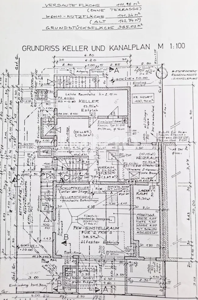 Plan KG und Garage