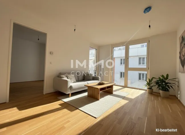 BEIM DONAUUFER: Helle 2-Zimmer-Wohnung mit Westbalkon in zentraler Lage - Bild