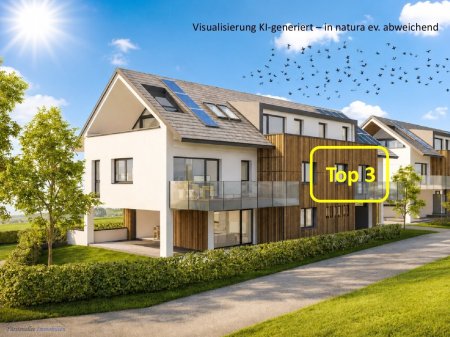 KAUF SALZBURG-STADT: NEUBAU Anfang Moosstraße - HASLBERGERWEG 31: 80 m² 3-Zimmer-Wohnung - mit 17 m² Südbalkon - Top W 3 - im 1. OG