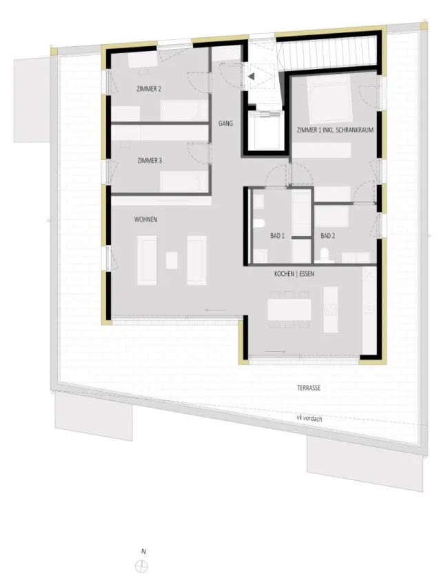 Penthouse mit Panoramaterrasse "Innpromenade" Top W06 - Bezugsfertig! - Bild