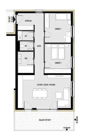3-Zimmerwohnung "Glungezerblick" Top W07 - bezugsfertig - Bild