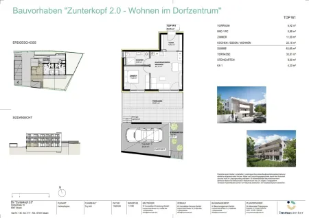 2-Zimmer-Wohnung Top W1, "Zunterkopf 2.0", 6067 Absam
