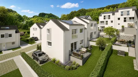 Naturnah Wohnen mit Wien-Anbindung | Ziegelmassiv-Doppelhaus mit nachhaltigem Energiekonzept
