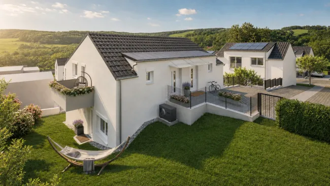 Besonders Wohnen in Hanglage - Doppelhaushälfte mit nachhaltigem Energiekonzept - Titelbild